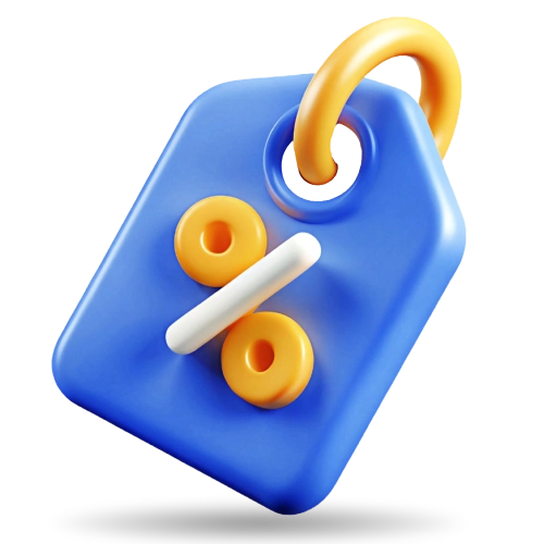 Blue 3D promo code icon